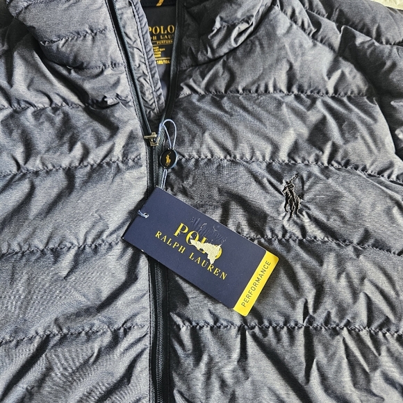 NWT!!! Polo Ralph Lauren Performance 750 Fill Navy Blue Puffer Vest. Size XL - Picture 8 of 10